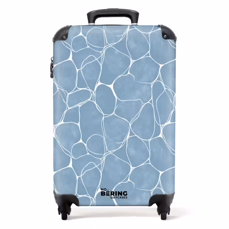 Suitcase - Organic - Pattern - Blue — 1