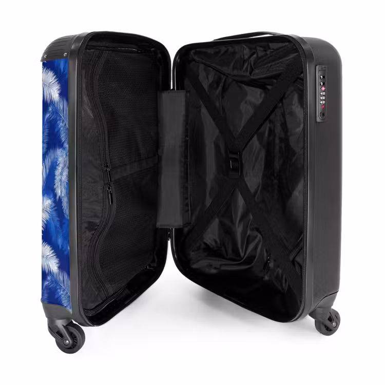 Suitcase - Palm leaf - Pattern - Blue — 5