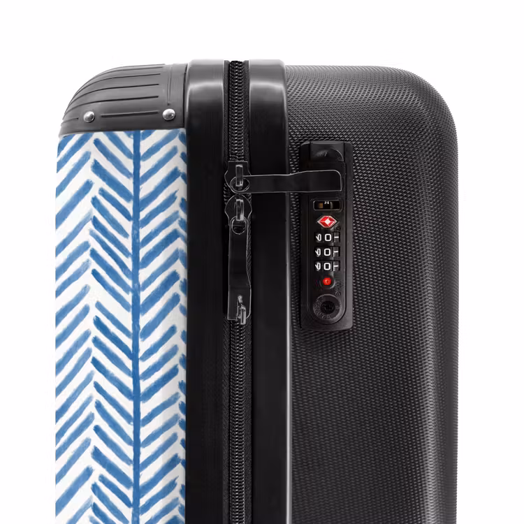 Suitcase - Pattern - Stripe - Blue — 6