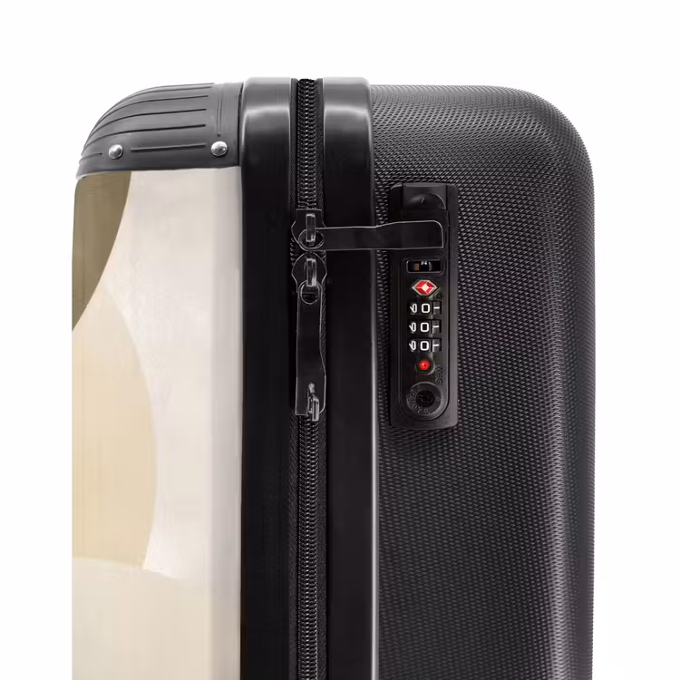 Suitcase - Planes - Abstract - Beige - Circles — 6