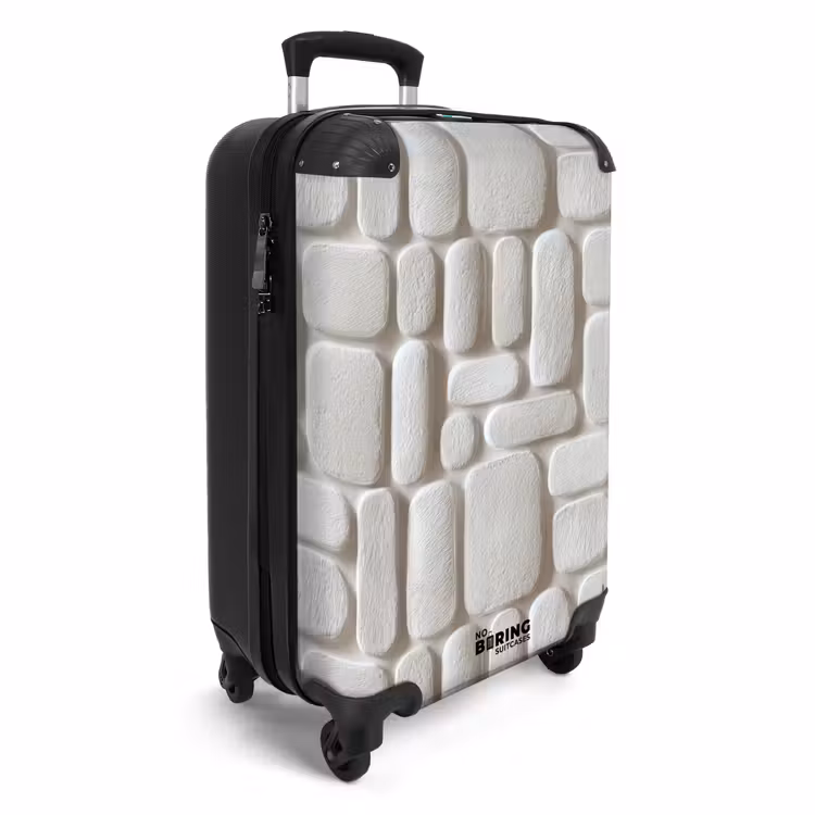 Suitcase - Relief - Texture - White — 2