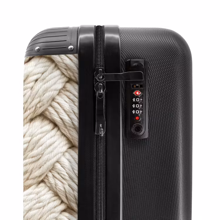 Suitcase - Rope - Knitted - Beige — 6