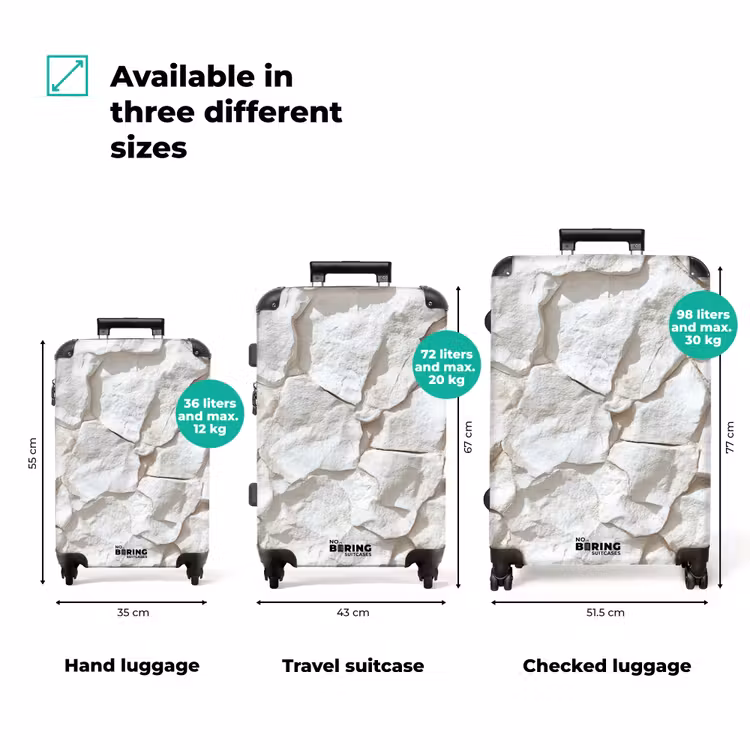 Suitcase - Structure - Rock - White — 3