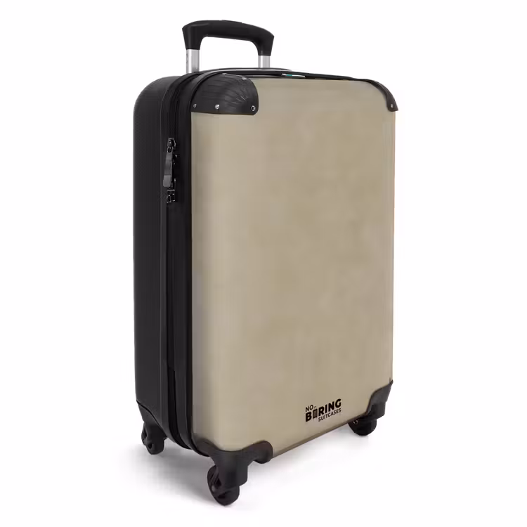 Suitcase - Taupe color - Clouded texture - Natural — 2