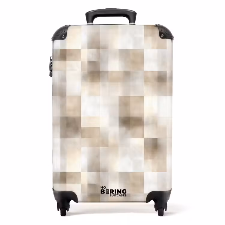 Suitcase - Texture - Linen - Beige — 1