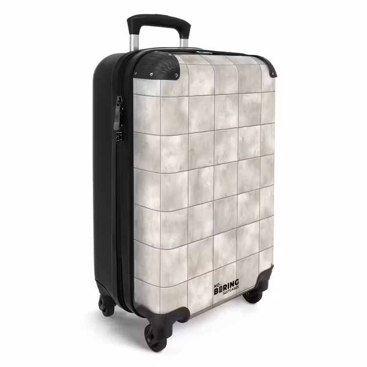 Suitcase - Tiles - Natural - Gray — 2