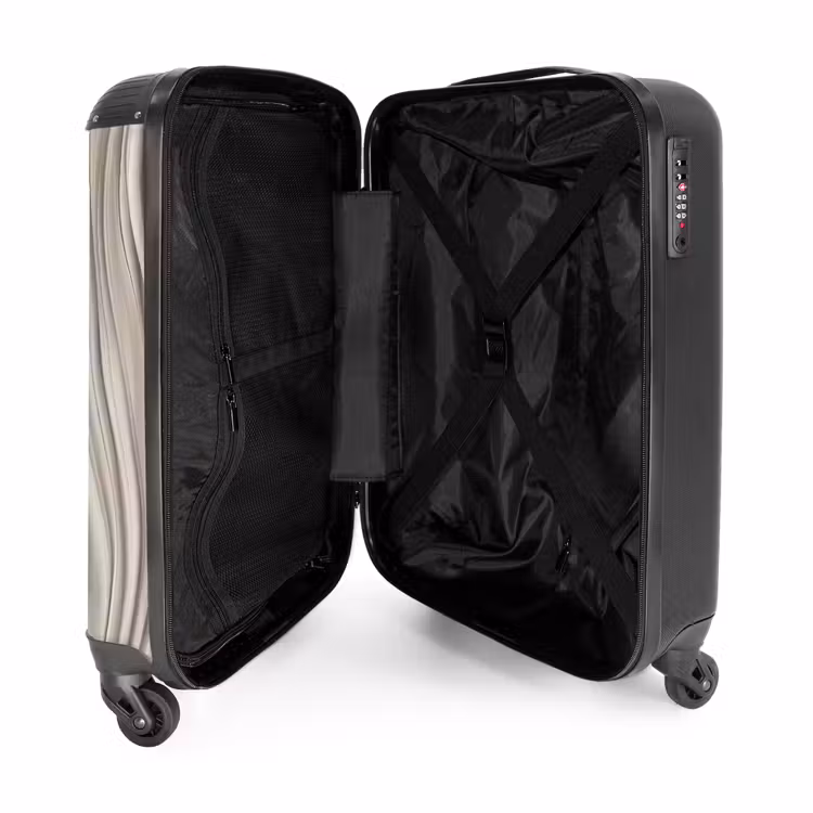 Suitcase - Waves - 3D - Cream — 5