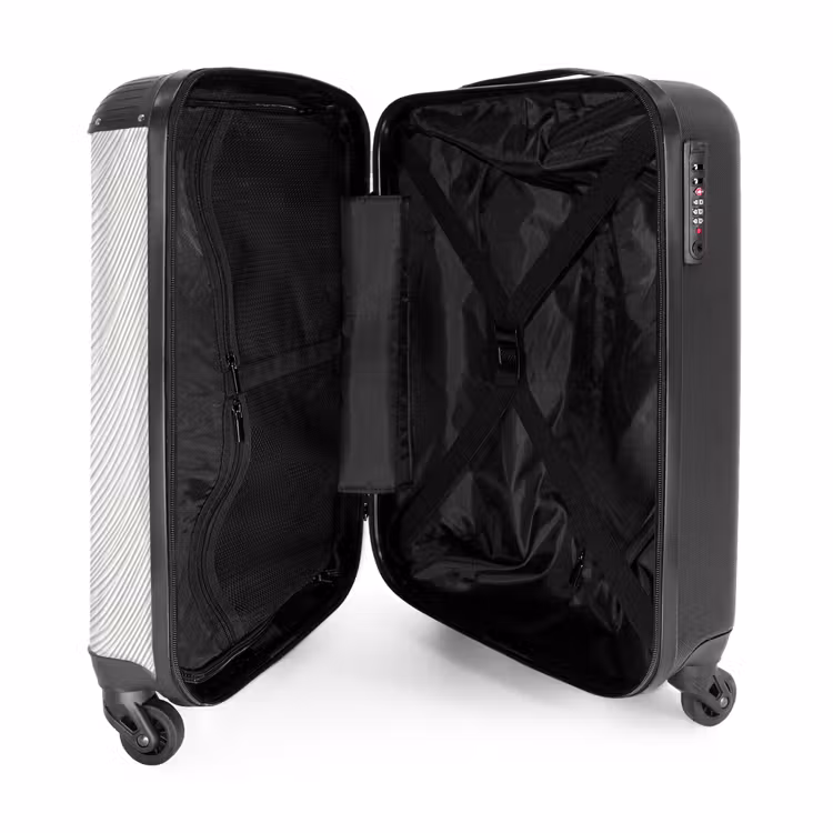 Suitcase - Waves - Ribbing - White — 5