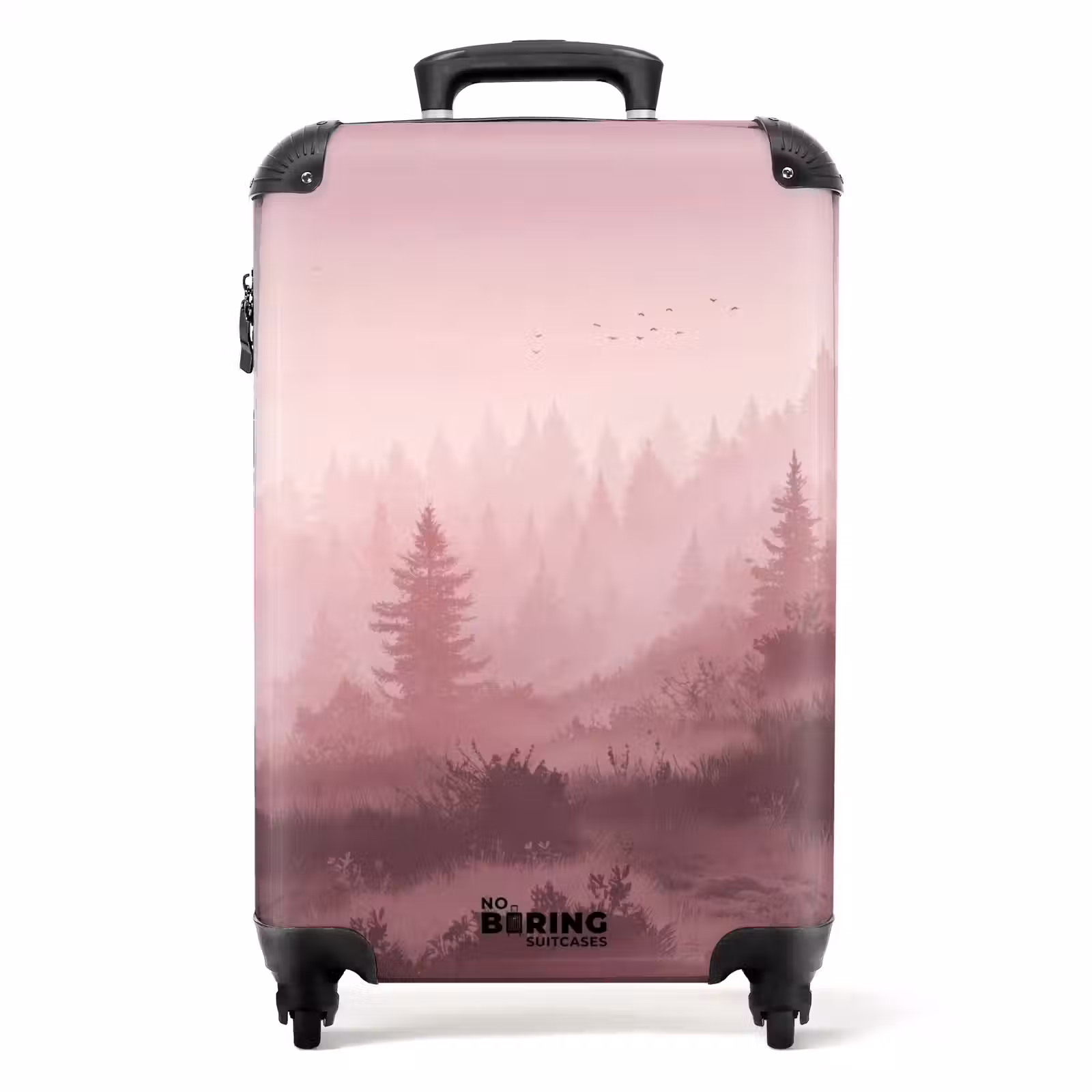 Suitcase - Landscape - Misty - Pink — 1