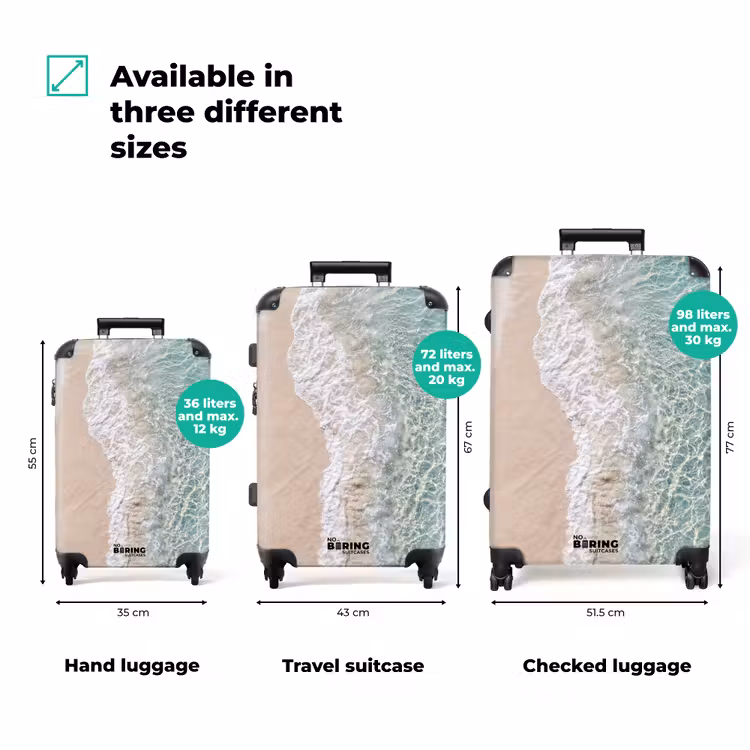 Suitcase - Coastal - Sand - Blue — 3