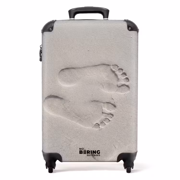 Suitcase - Feet - Prints - Sand — 1