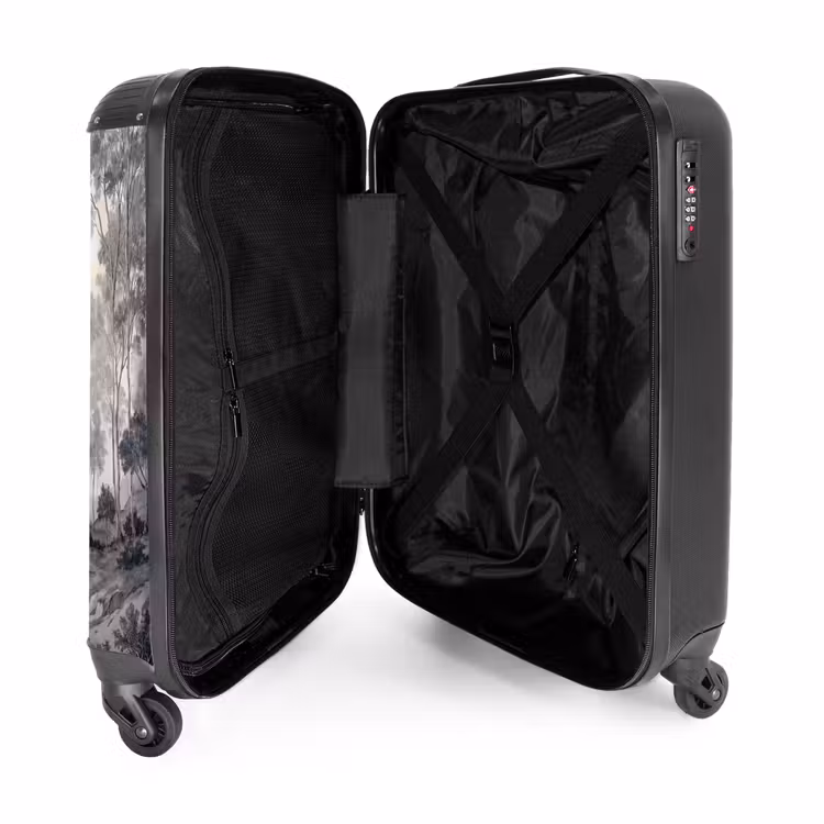 Suitcase - Foggy - Mountain landscape - Illustration — 5