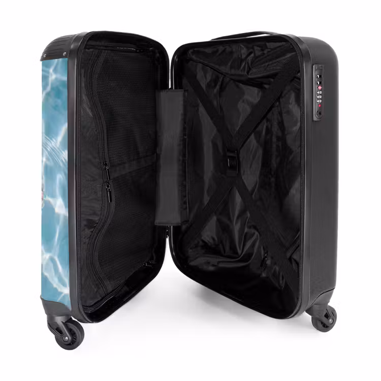Suitcase - Hibiscus - Water - Pink — 5