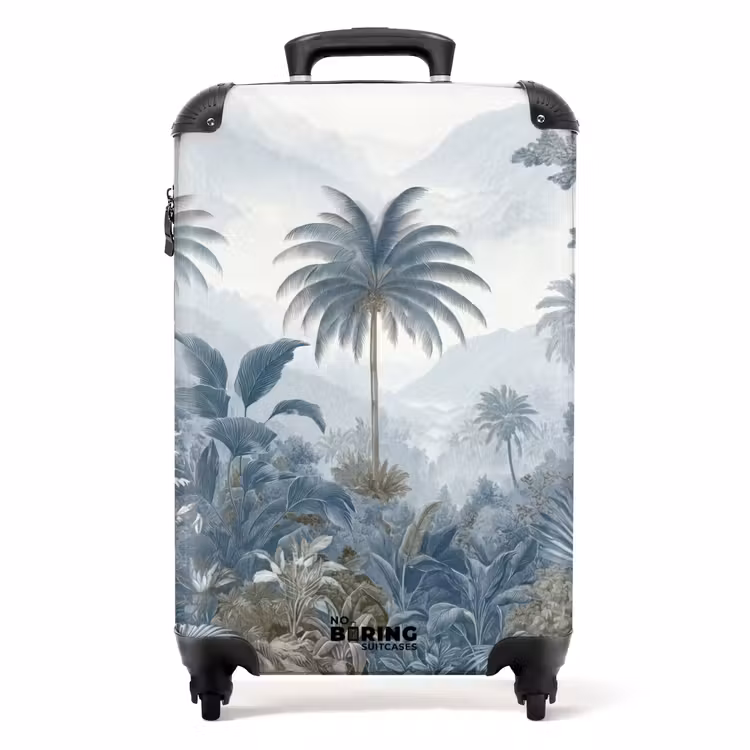 Suitcase - Jungle - Landscape - Blue — 1