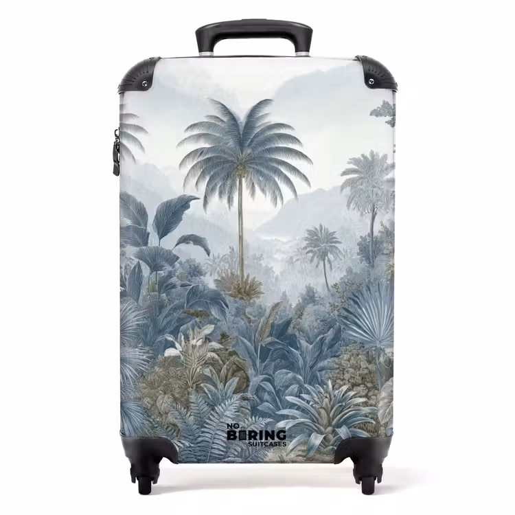 Suitcase - Jungle - Modern - Blue - Green — 1