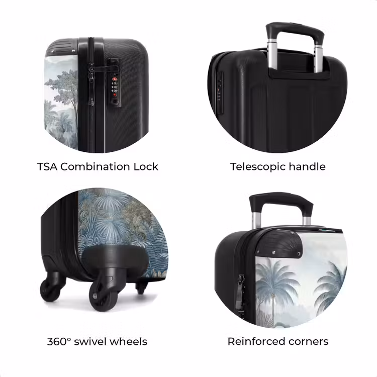 Suitcase - Jungle - Modern - Blue - Green — 8