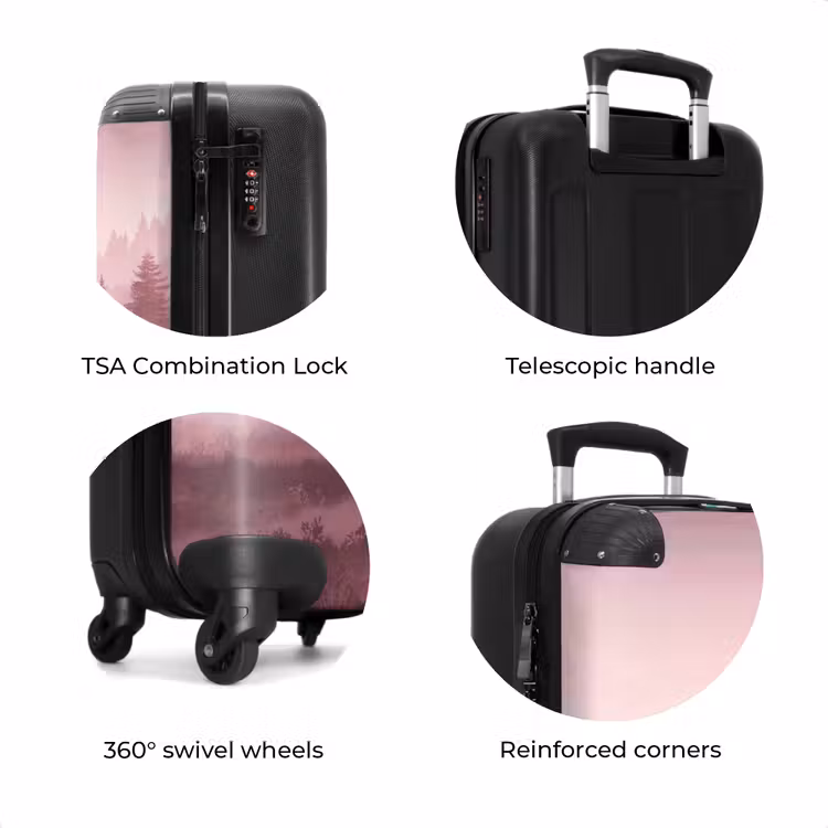 Suitcase - Landscape - Misty - Pink — 8