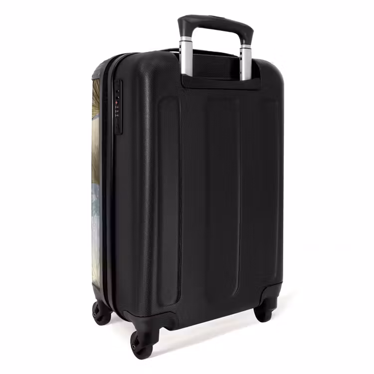 Suitcase - Leaves - Abstract - Gold - Blue — 4