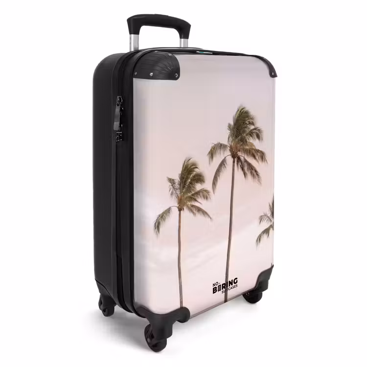 Suitcase - Palm trees - Sunset - Pink — 2