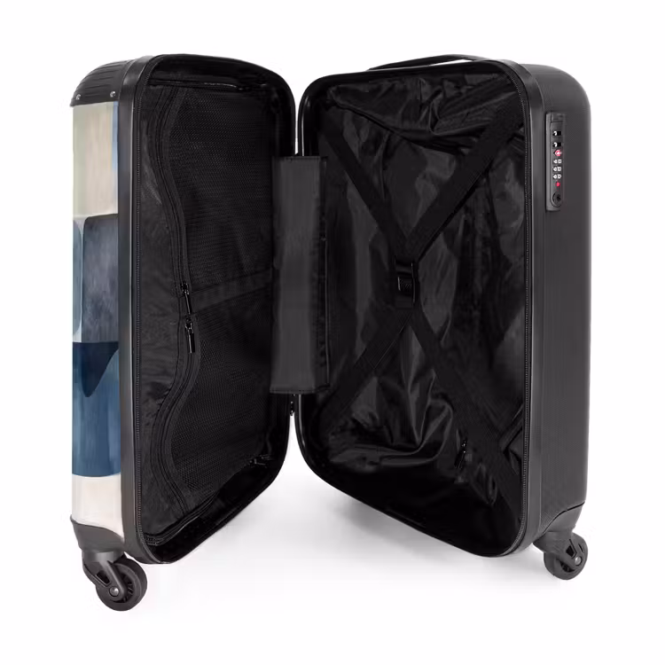 Suitcase - Pattern - Blue - Squares — 5