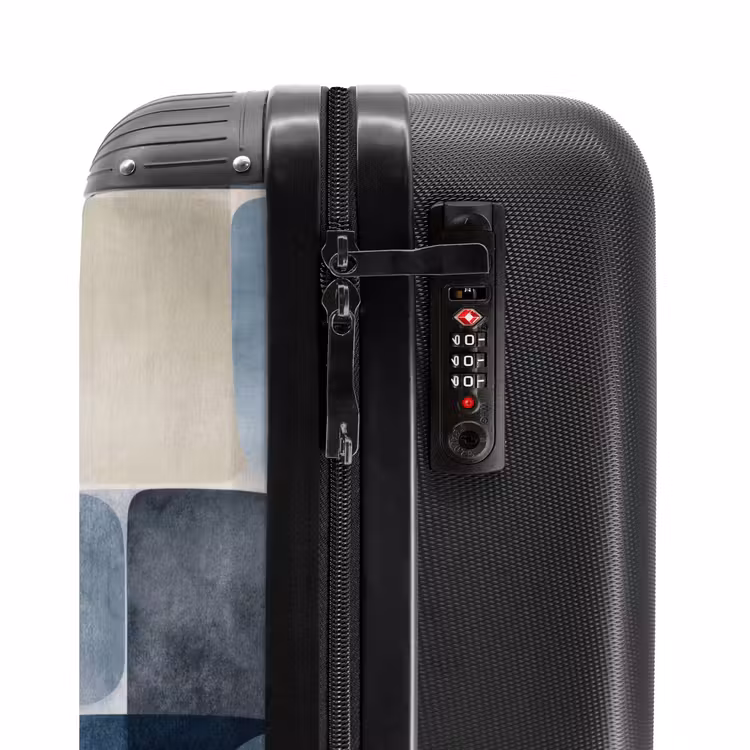Suitcase - Pattern - Blue - Squares — 6