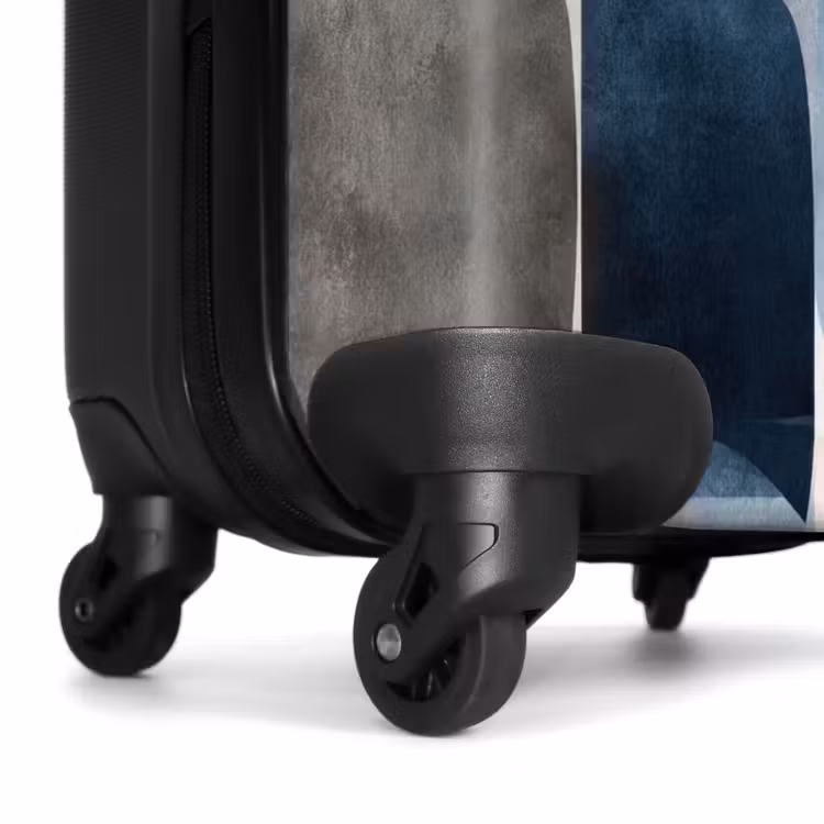 Suitcase - Pattern - Blue - Squares — 7