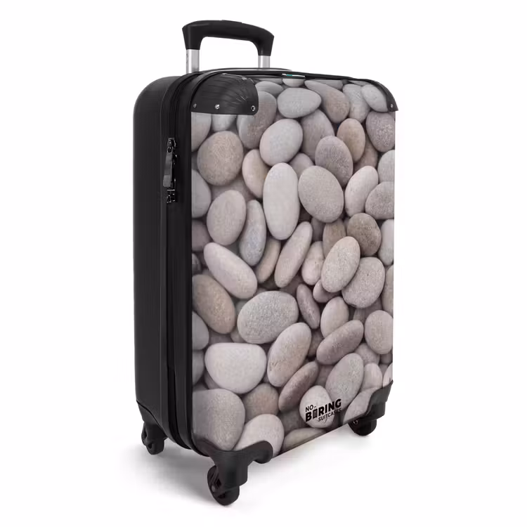 Suitcase - Pebbles - Stones - Gray — 2
