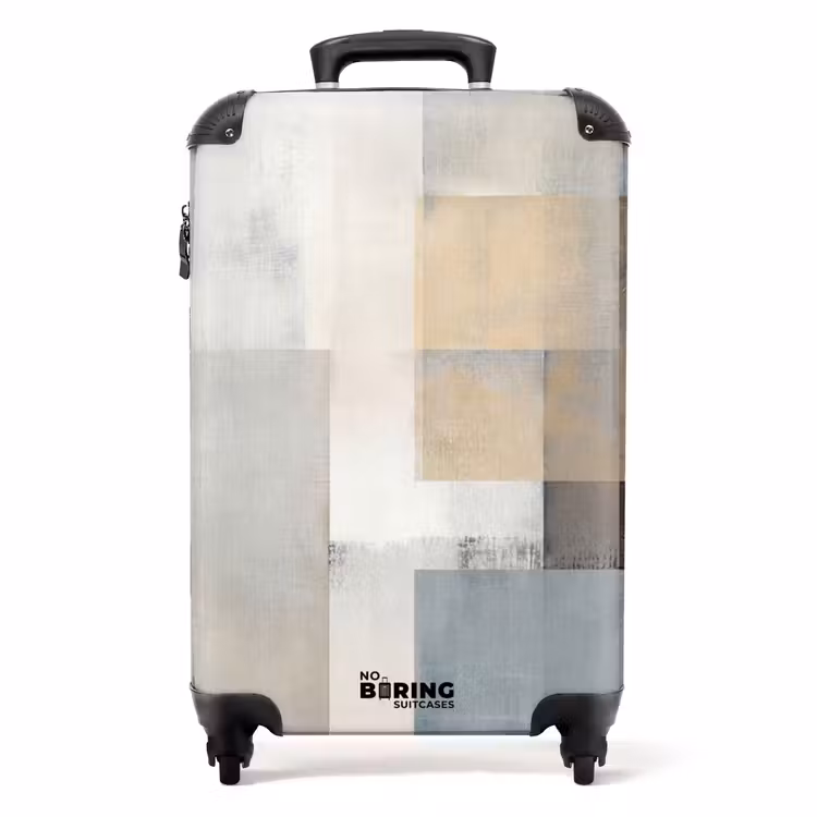 Suitcase - Rectangles - Abstract - Blue — 1