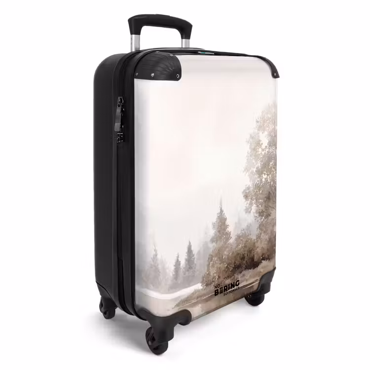 Suitcase - River landscape - Minimalist - Earth tones — 2