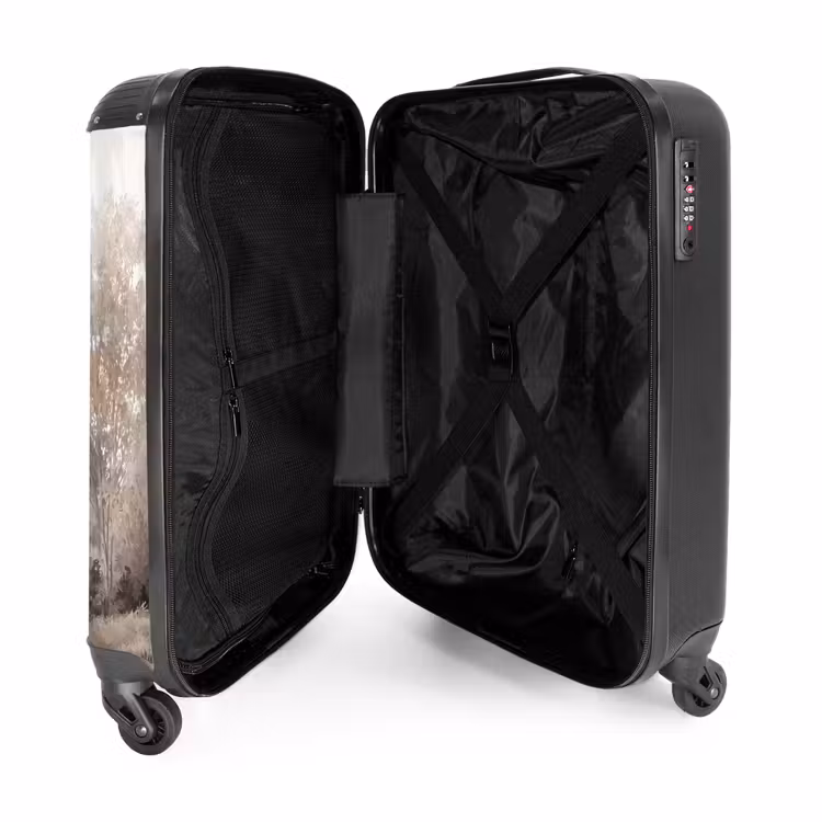 Suitcase - River landscape - Minimalist - Earth tones — 5