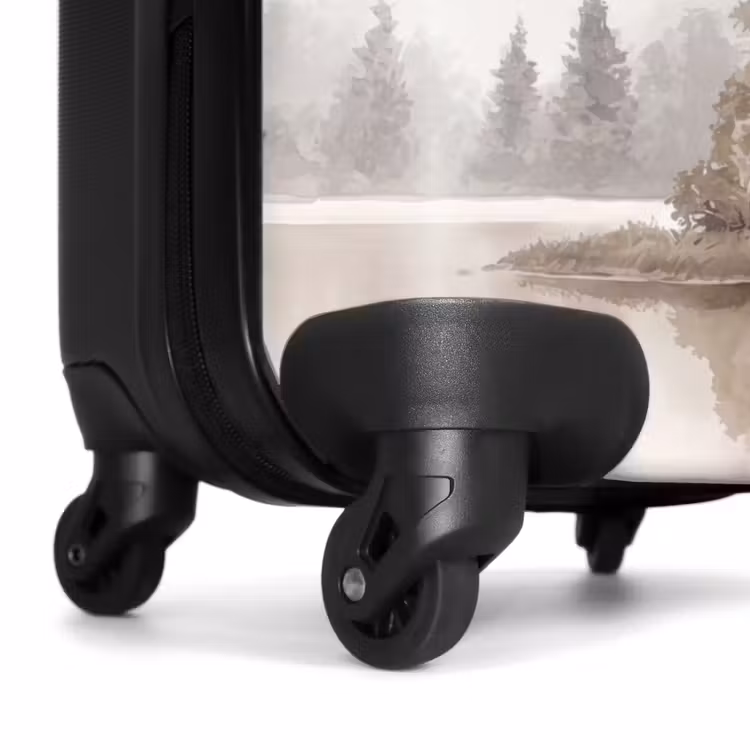 Suitcase - River landscape - Minimalist - Earth tones — 7