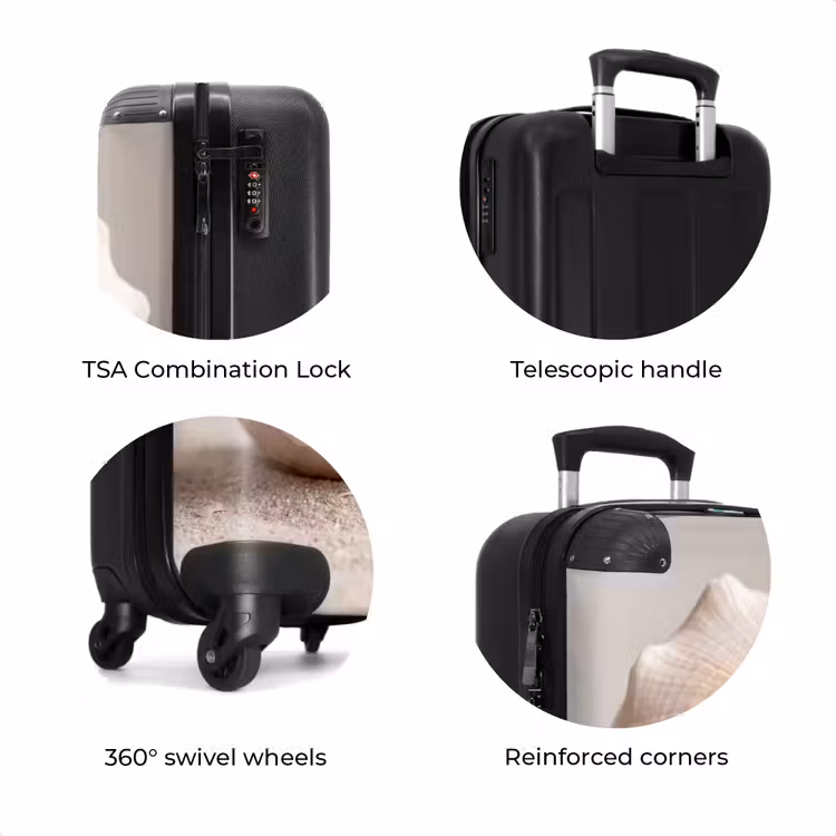 Suitcase - Shell - Detail - Beige — 8