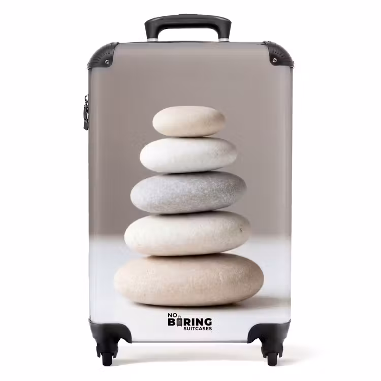 Suitcase - Stacked - Stones - Gray — 1
