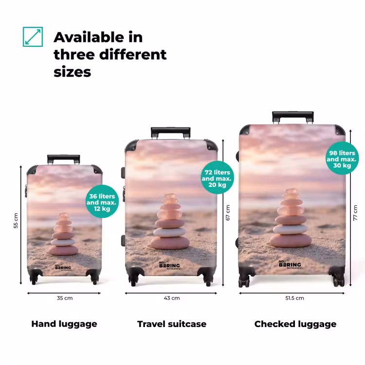 Suitcase - Stones - Sand - Pink — 3