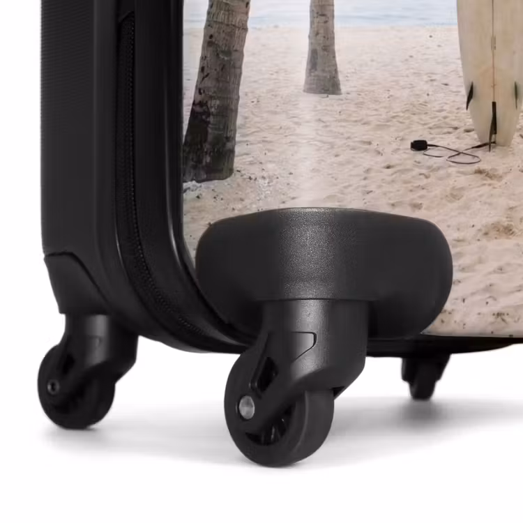 Suitcase - Surfboard - Palm trees - Colorful — 7