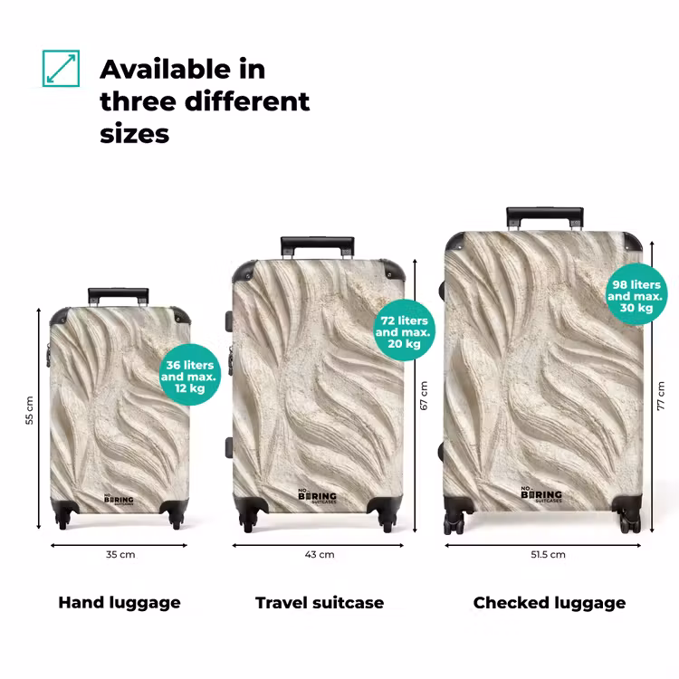 Suitcase - Texture - Relief - Beige — 3