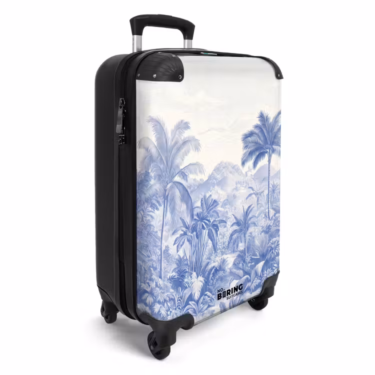 Suitcase - Tropical - Jungle - Blue — 2
