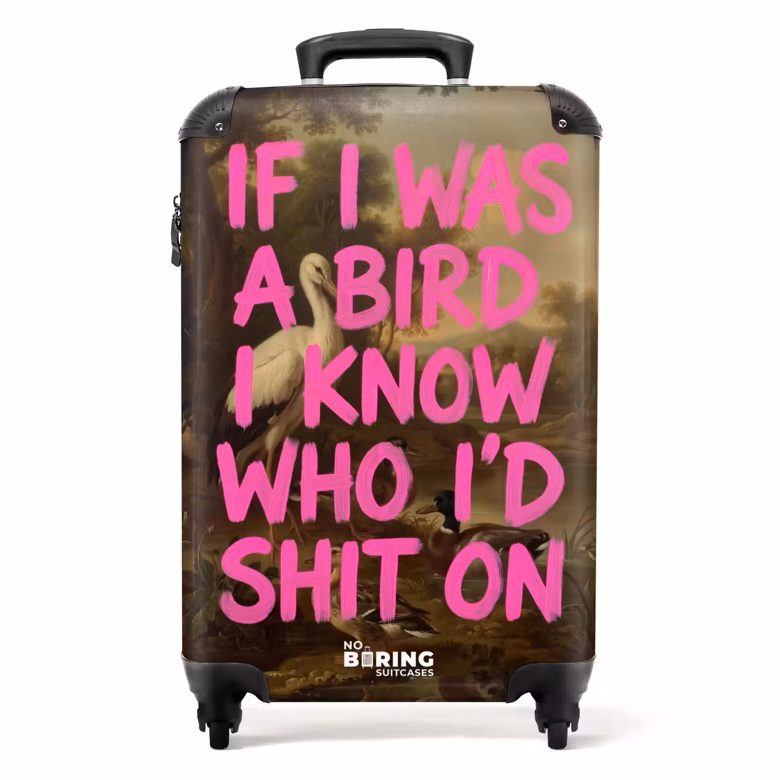 Suitcase - Classic - Humor - Pink — 1