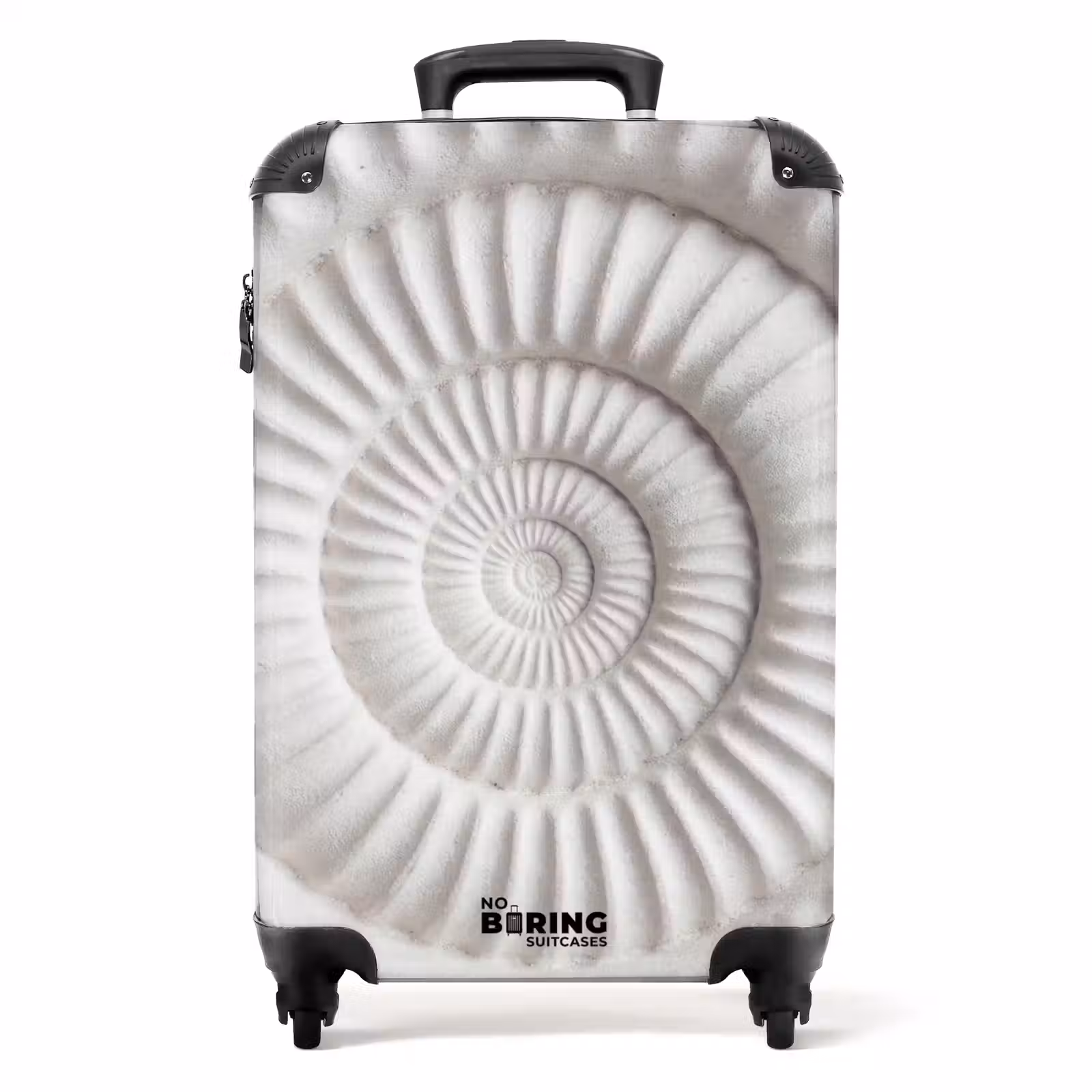 Suitcase - Shell - Spiral - White — 1