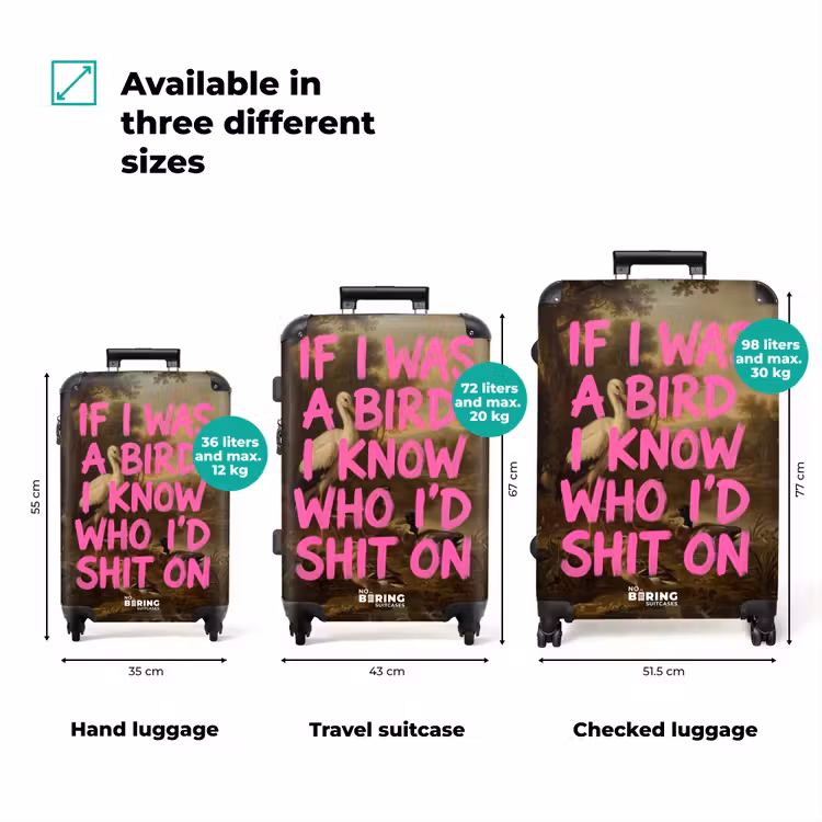 Suitcase - Classic - Humor - Pink — 3