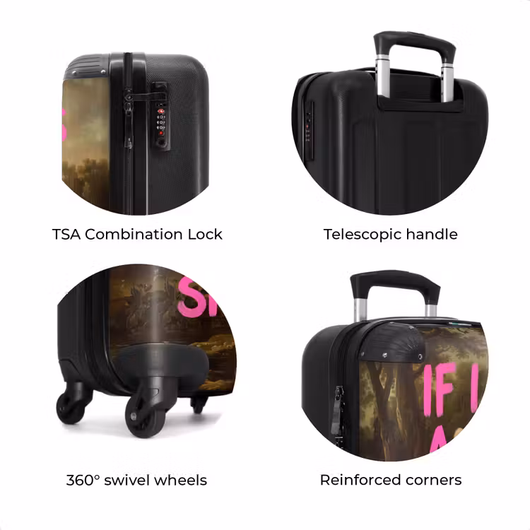 Suitcase - Classic - Humor - Pink — 8