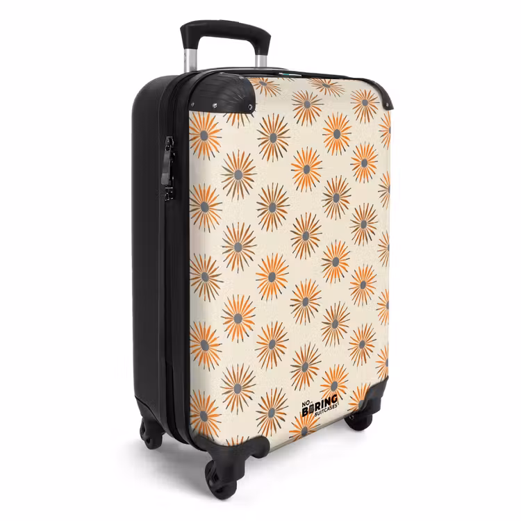 Suitcase - Daisy - Pattern - Orange — 2