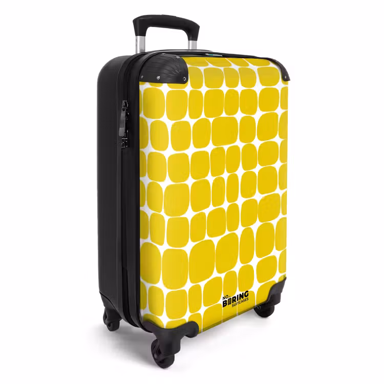 Suitcase - Dots - Modern - Yellow — 2