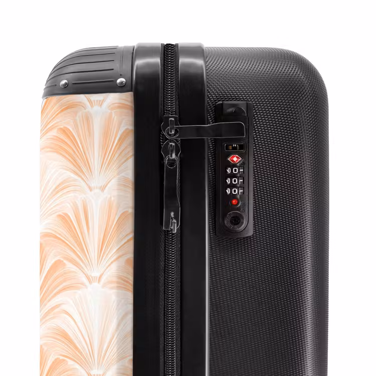 Suitcase - Fan - Pattern - Peach — 6