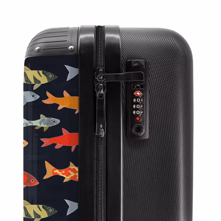 Suitcase - Fish - Pattern - Colorful — 6