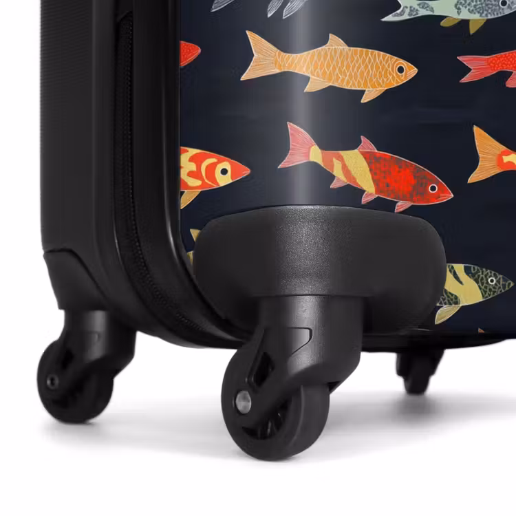 Suitcase - Fish - Pattern - Colorful — 7