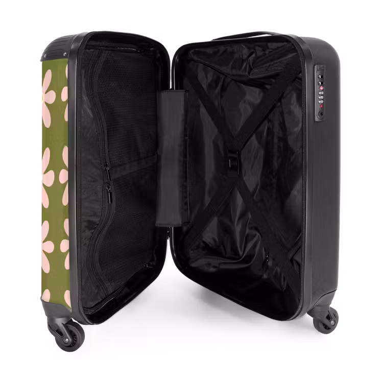 Suitcase - Flower - Modern - Green — 5