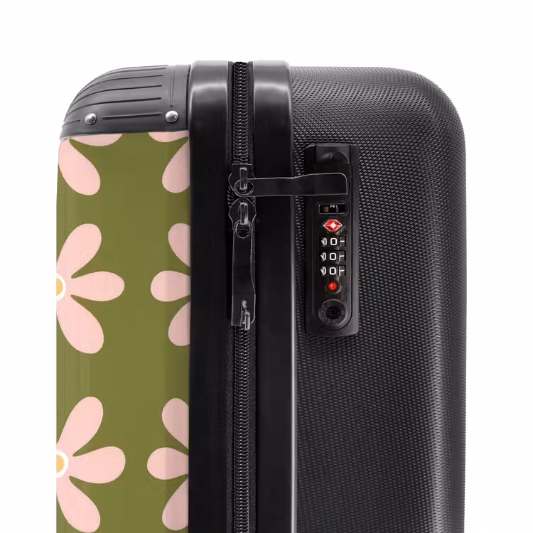 Suitcase - Flower - Modern - Green — 6