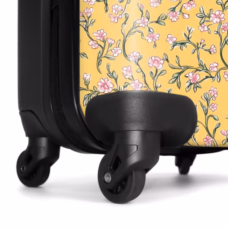 Suitcase - Flowers - Motif - Yellow — 7