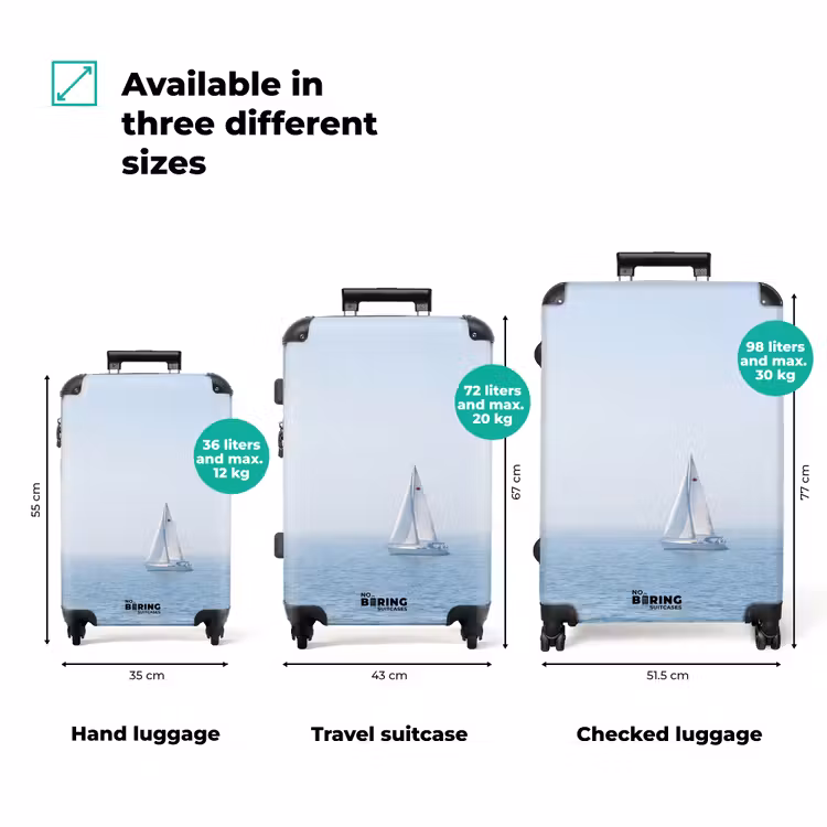Suitcase - Horizon - Sailboat - Sea — 3